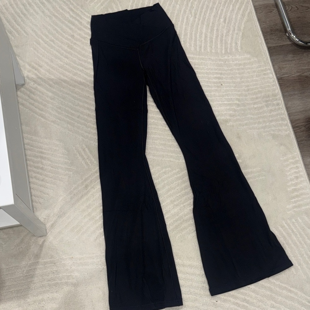 Aerie Real Me Black Flared Leggings